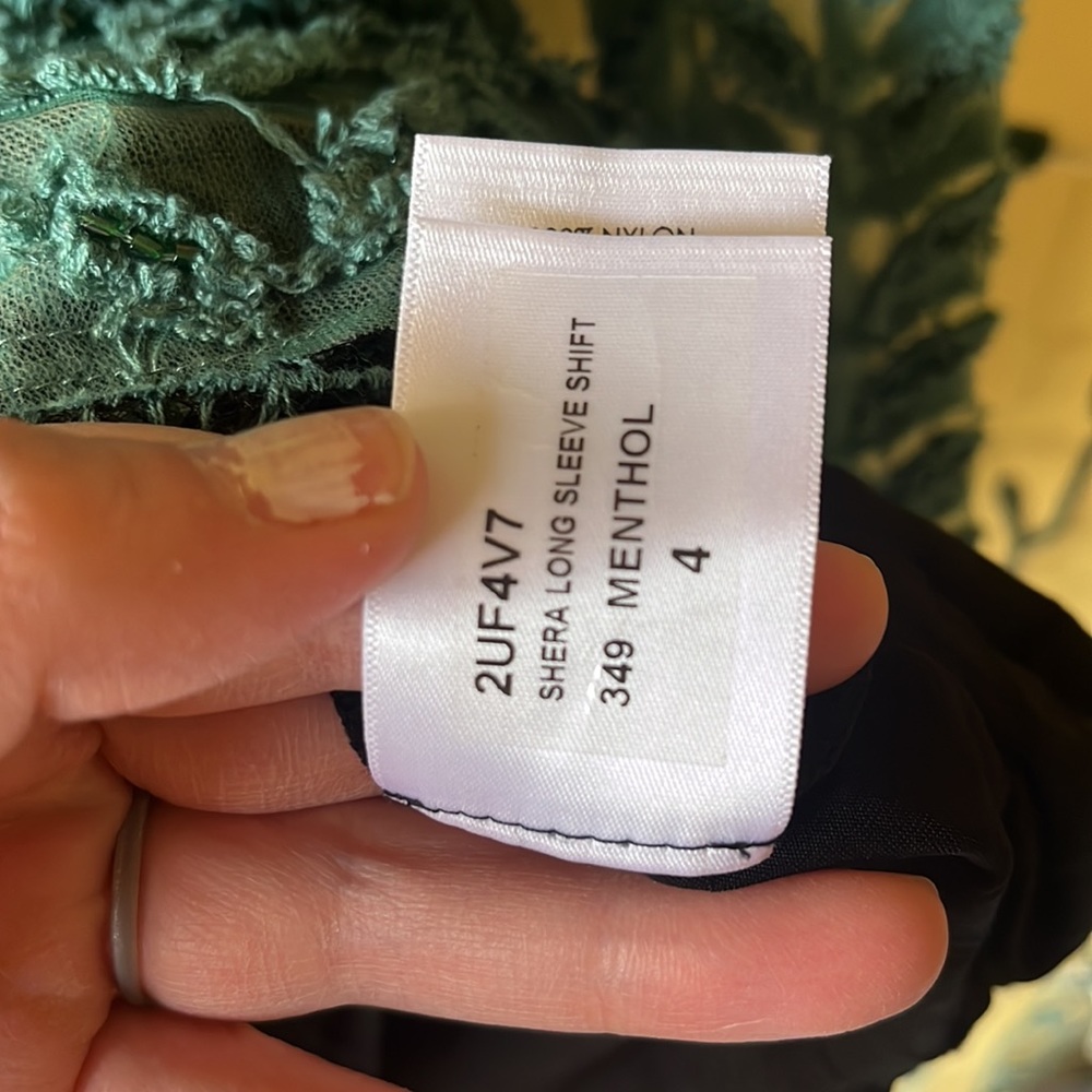 Anthropologie Tracy Reese Underwood/Shera Long-sleeve Shift Dress, Lace - Picture 7 of 13